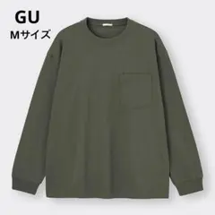 GU ヘビーウェイトクルーネックT カーキ