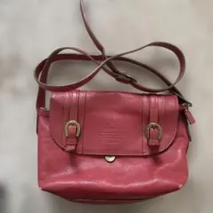 Dakota レッド レザーショルダーバッグ　苺様専用