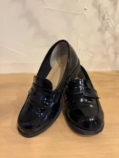 ブラックローファー キッズシューズ