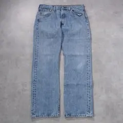 リーバイス501 Levis W34 ブルーデニム 青 縦落ち 古着 17911