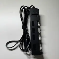 エレコム 電源タップ 雷ガード 個別スイッチ ほこりシャッター付4個口 2.5m