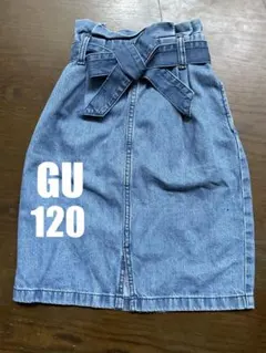 GU デニムスカート 120、130　着丈47㎝