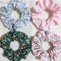 JQ4個セットシュシュハンドメイド