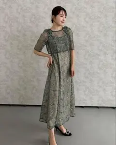 LE'RURE リルアー★Whole race layered dress
