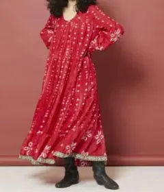 go.セール中⭐︎フリーダ インドコード刺繍ワンピース ロングワンピース Freada（フリーダ）の「Freada/フリーダ インド刺繍ワンピース