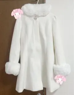 evelyn ビジューコート 2025 オフホワイト Mサイズ