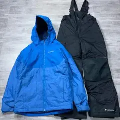 美品 Columiba コロンビア スキーウェア キッズM（140-150） 青