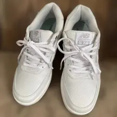 New Balance 574 ホワイト ゴルフシューズ