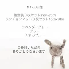 #6303 給食袋3枚セット 25㎝×20㎝ アースカラー　シンプル 男の子