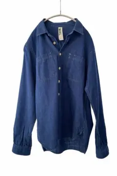 MHL デニムシャツ S 長袖 インディゴ マーガレットハウエル
