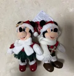 2025 ディズニー クリスマス ミッキー ミニー ぬいぐるみバッジ ぬいば