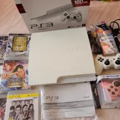 PlayStation 3 160GB 本体　ゲーム９枚　コントローラーピンク付