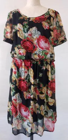 ★美品 花柄 ワンピース