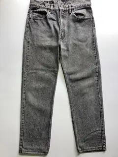 90s USA製 Levis 505 ブラック先染め W33