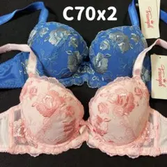 トリンプ C70 大花刺しゅう 絶妙なブラジャー 2枚　#11のサムネイル