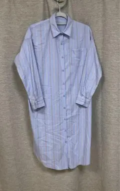 INGNI イング　ロングシャツワンピース　ストライプ柄　サイズ(M)