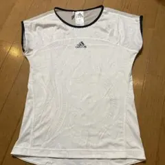 adidas 半袖 トップス ホワイト ペイズリー柄
