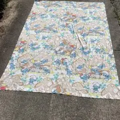 スマーフ　ツインベッドシーツ　アメリカ製ビンテージ　PEYO SMURFS