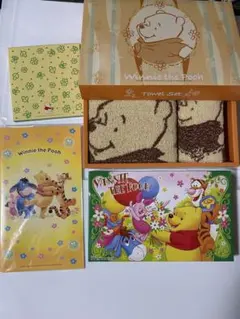 신품Winnie the Pooh 푸우 수건 세트 수건 손수건