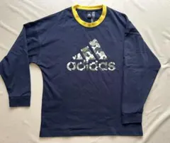 アディダス　ネイビー　長袖　Ｔシャツ　トップス　160