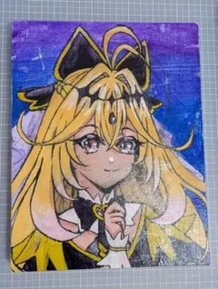 キュアアルカナシャドウ ファンアート 手描きイラスト ペン画 アナログ