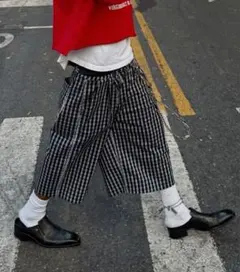 Cityboy 00s adidas check wide shortsのサムネイル