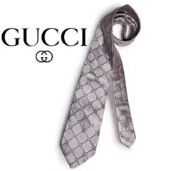 ✨値下げました✨【美品】GUCCI グッチ　GG柄　シルク ジャガードネクタイ