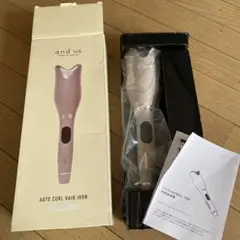 新品未使用　and us オートカールヘアアイロン