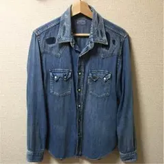 美品‼️BLUE BLUE デニムウェスタンシャツ