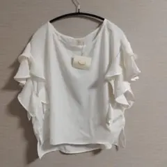 【新品】liala×pg ジョイントスペース フリル ラッフルスリーブブラウス
