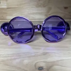 パープル ディスコボール サングラス