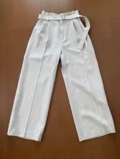 green label relaxing フレアパンツ アイボリー