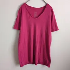 00s archive TK Vネック Tシャツ Y2K グランジ 墨赤 ピタT - メルカリ