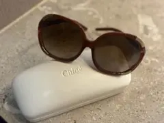 Chloe オーバーサイズ　サングラス　ブラウン　ケース付き