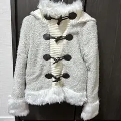 タグ付き　Bye Bye フリース フード付きダッフルコート