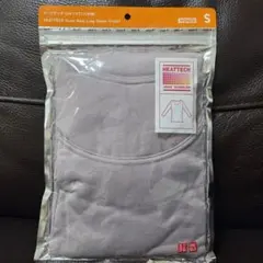 HEATTECH Uネック長袖Tシャツ (八分袖)S ライトグレー