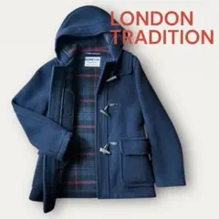 美品✨　英国製 ロンドントラディション ネイビー　ショートダッフルコート　36