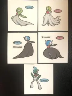 【5枚】【まとめ売り】ポケモン　デコキャラシール　サーナイト　ポケパンシール