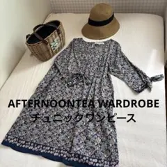 Afternoon Tea WARDROBE チュニックワンピース 七分袖のサムネイル