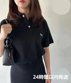 【新品】フォックスパッチ ポロシャツ ブラック Lのサムネイル