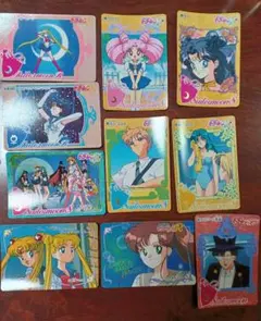 当時モノ】セーラームーン カードダス 箱付き 未開封8パック入り