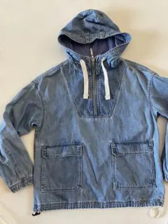 OLD GAP　デニム　アノラックパーカー　ガンナーズ　ドローコード　ボックス型