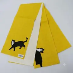 猫デザイン 半幅帯 リバーシブル箱付き 西陣 田中伝 人気の半幅帯
