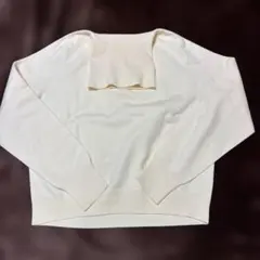 UNIQLO アイボリー 長袖タートルネックセーター M