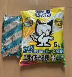 ライオン ニオイをとる砂 リラックスグリーンの香り 5L キャットフードのサムネイル