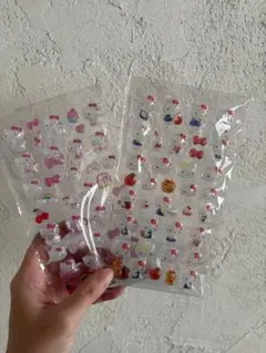 サンリオ　ハローキティ　ボンボンドロップシール
