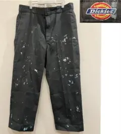 Dickies 574ペンキ加工ワークパンツ グレー◯ペイントス　ビンテージ