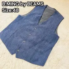 【極美品】B:MING by BEAMS スーツベスト ダークネイビー　メンズ