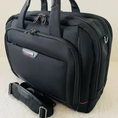 【美品】Samsonite ビジネスバッグ 2way ショルダーバッグ 黒