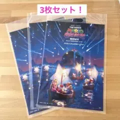ザ・スーパーマリオギャラクシー・ムービー　映画　前売り特典クリアポスター 3枚